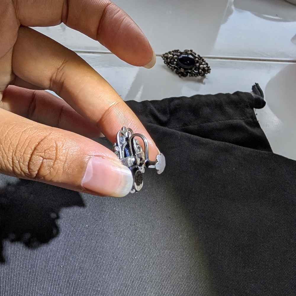 Elegant Silver Clip-On Earrings